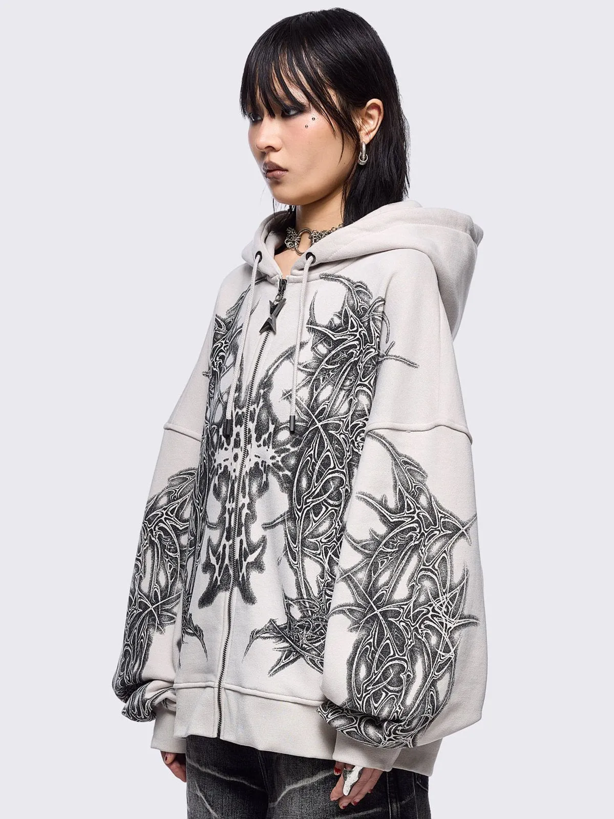 Zyre Zip Up Hoodie sold by Minga London product image thumbnail 3