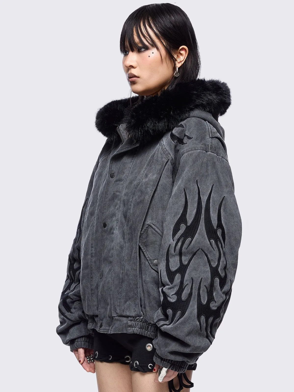 Wolf Denim Jacket sold by Minga London product image thumbnail 3