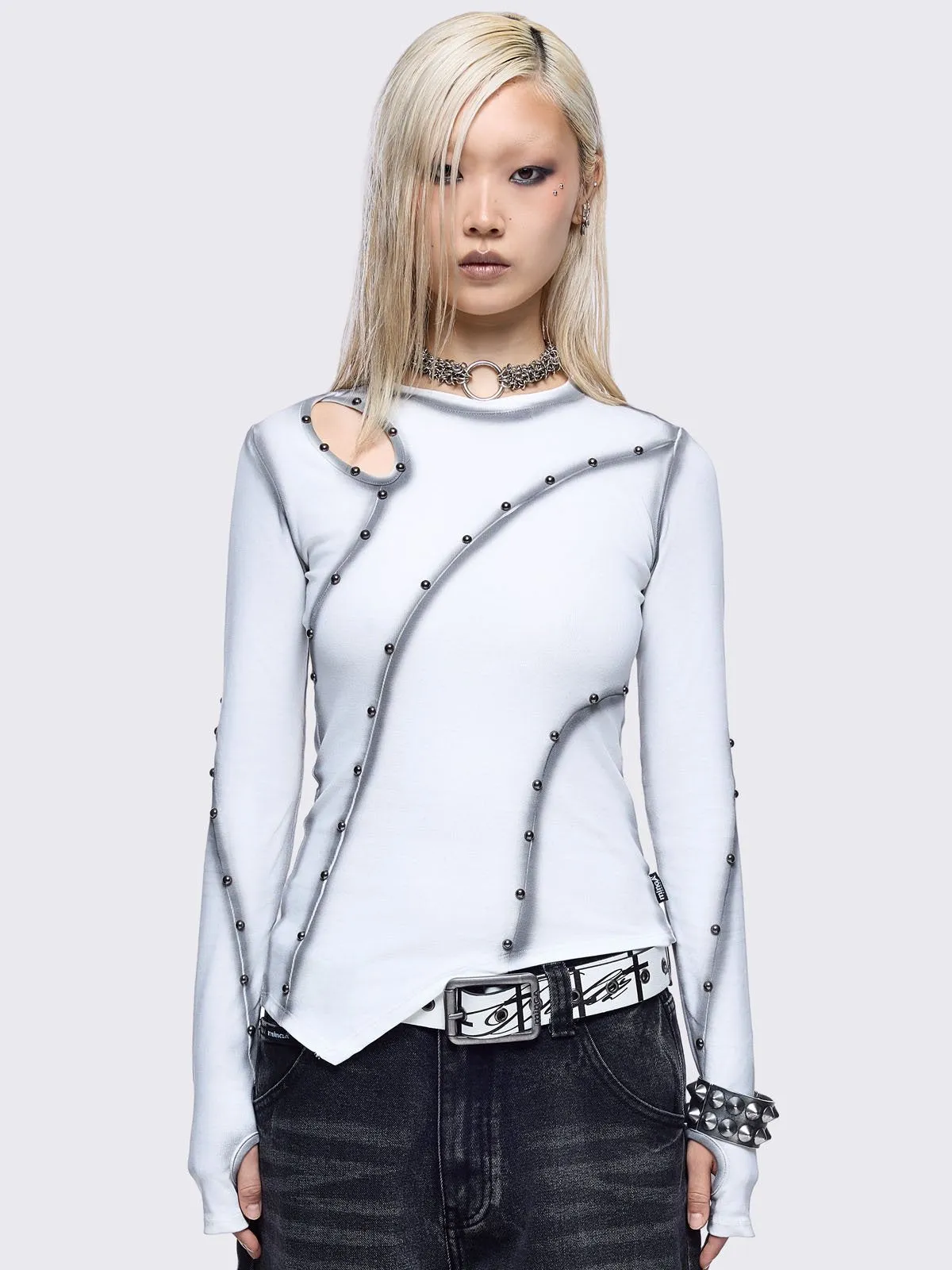 Trixx Cut-Out Top sold by Minga London