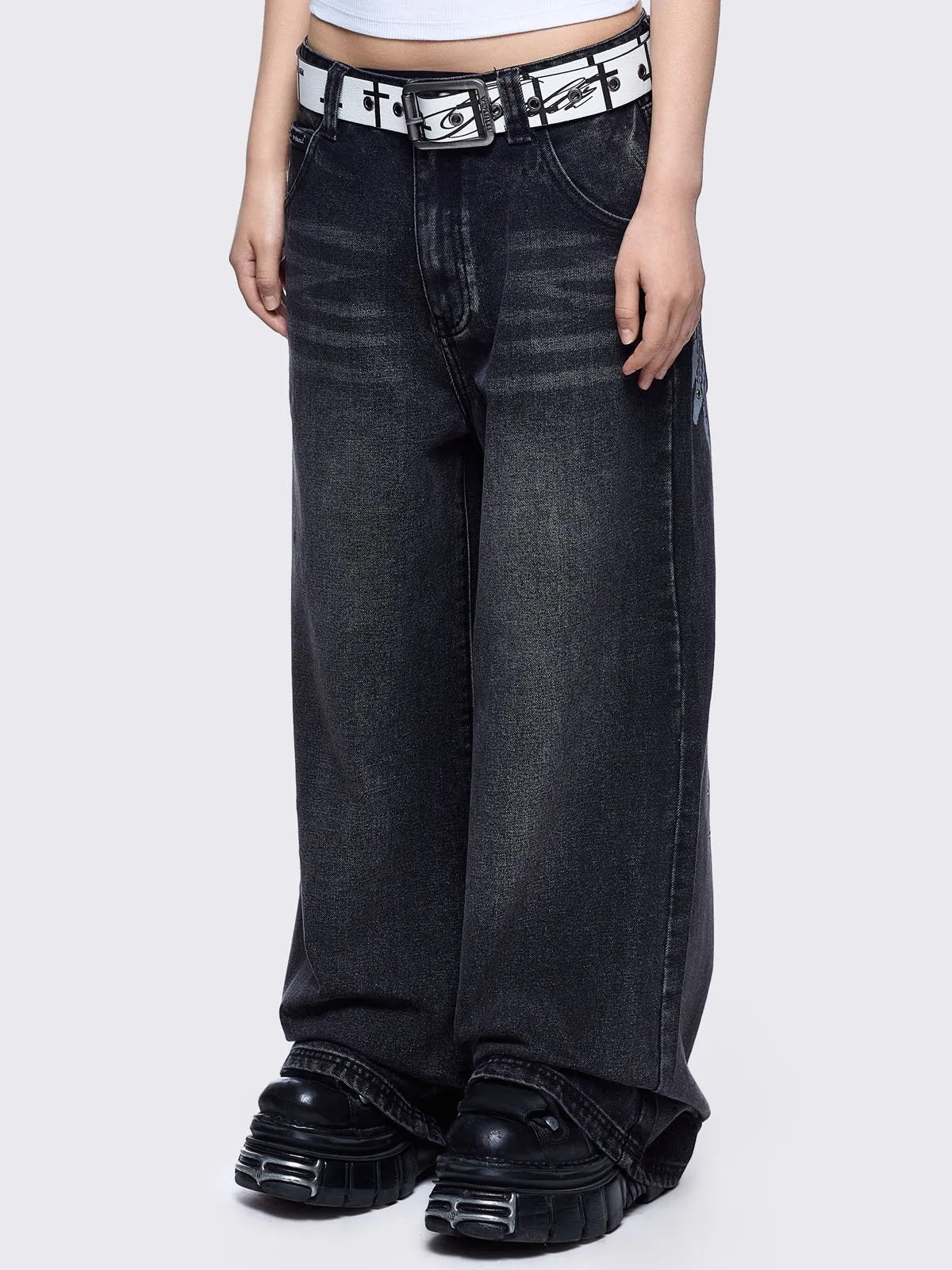 Fallen Angel Baggy Jeans sold by Minga London product image thumbnail 4