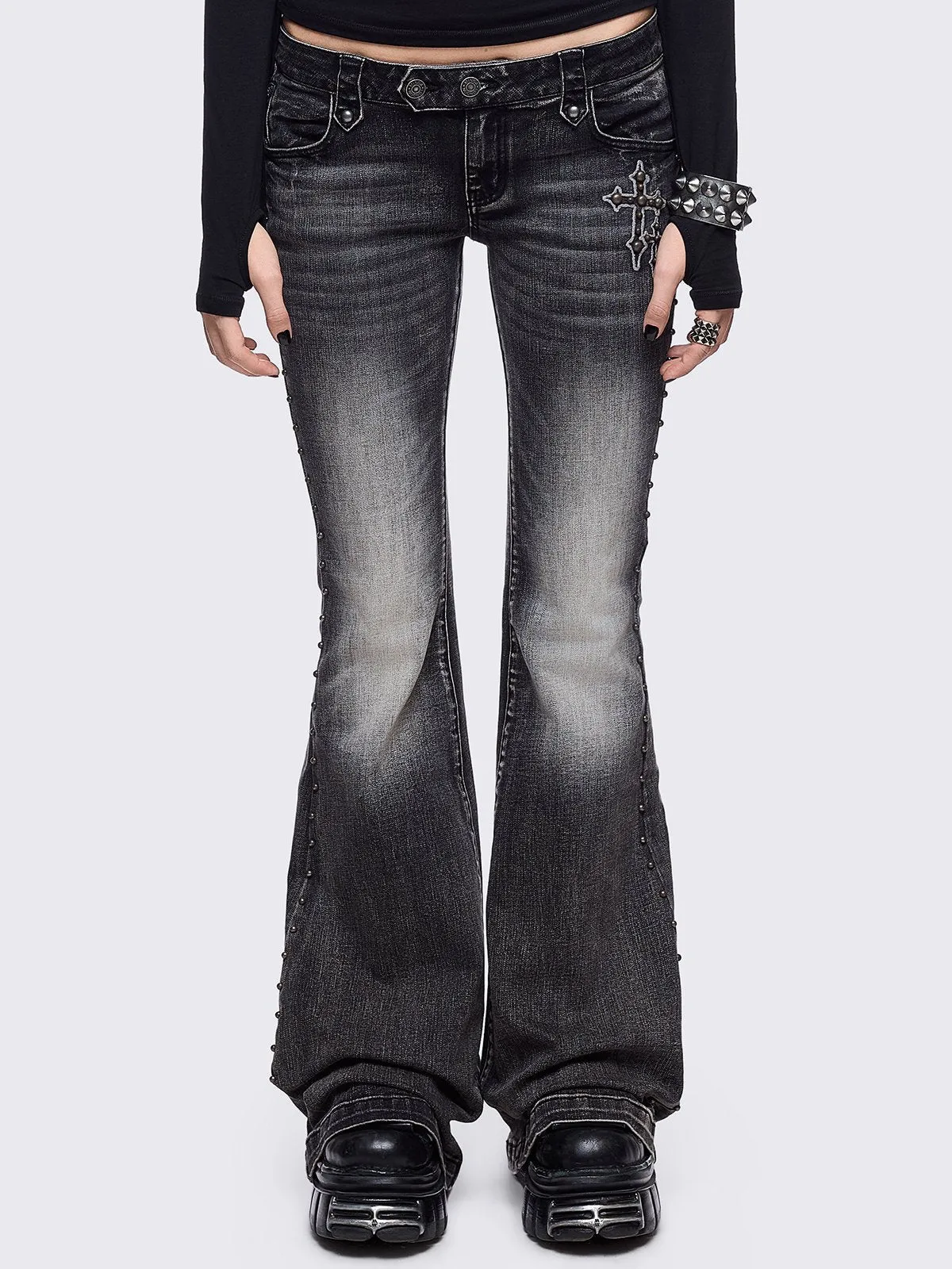 Holy Damage Flared Jeans | Parallel