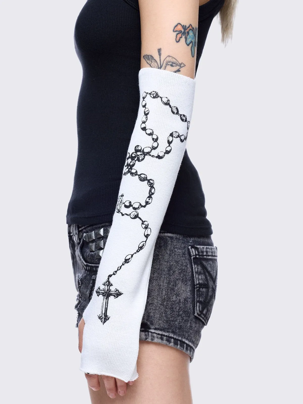 Amen Bitch Arm Warmers sold by Minga London product image thumbnail 3