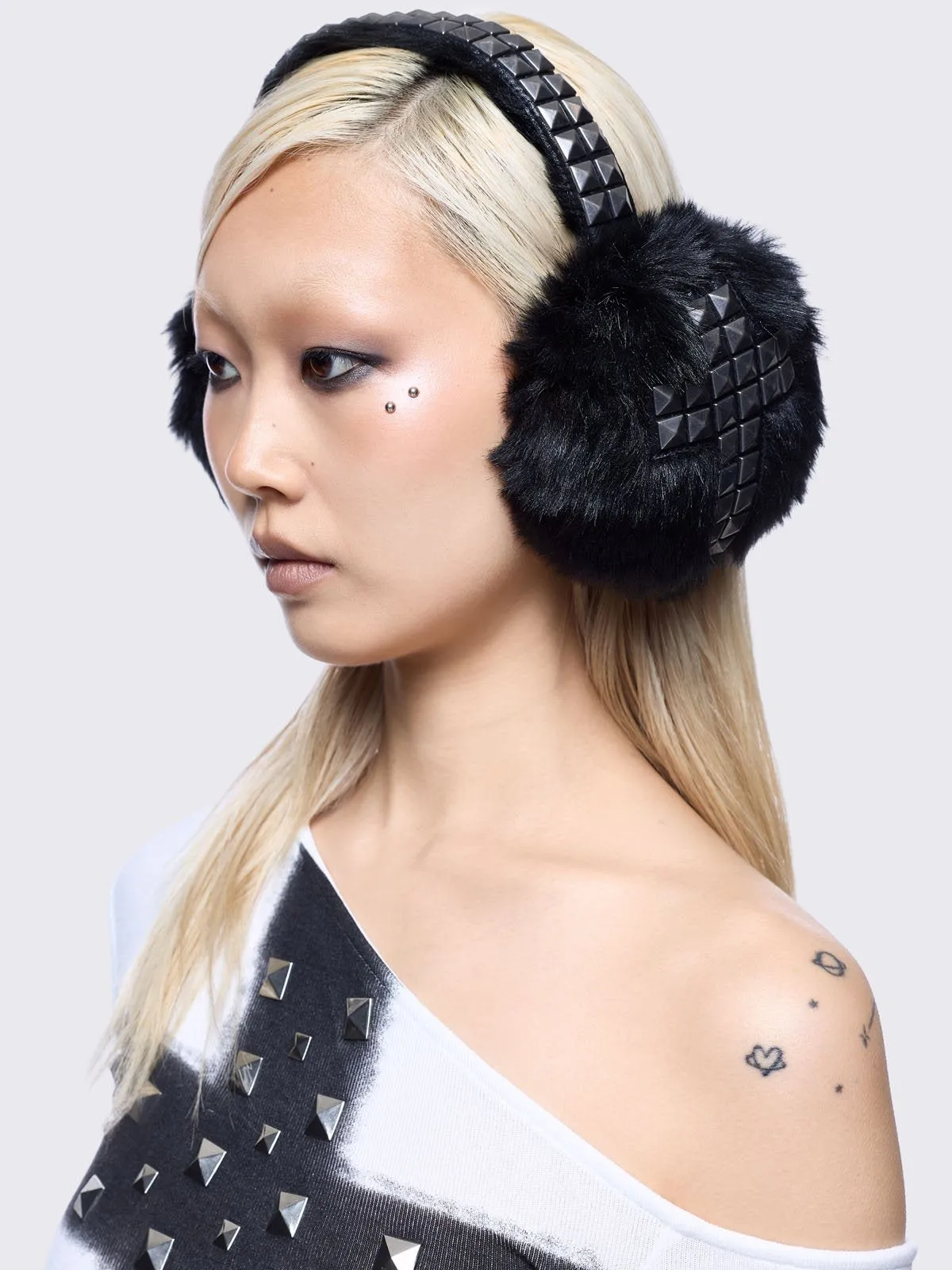 Saintly Trouble Earmuffs sold by Minga London product image thumbnail 4