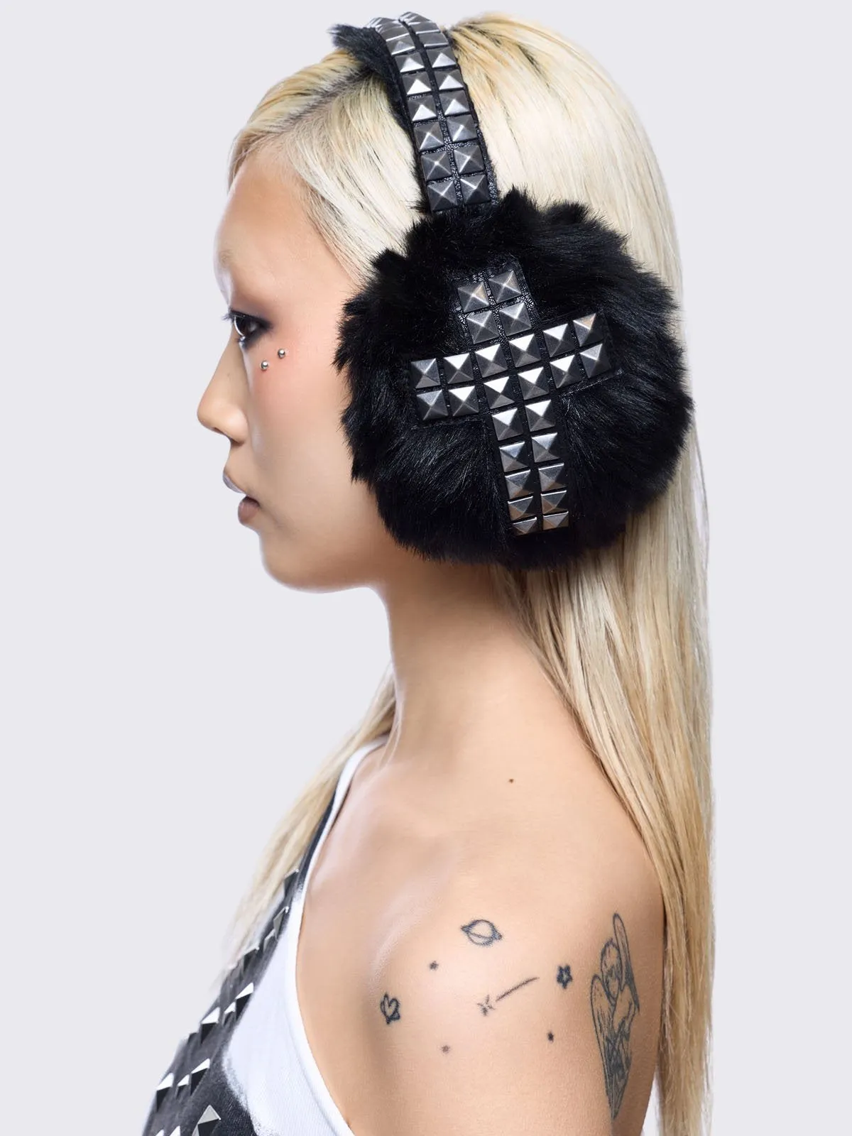 Saintly Trouble Earmuffs sold by Minga London product image thumbnail 3