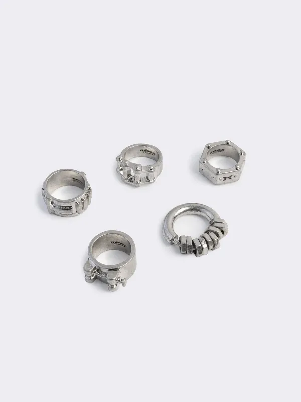 Bulletproof Ring Set sold by Minga London