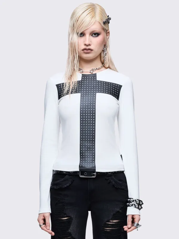 Damned White Top sold by Minga London