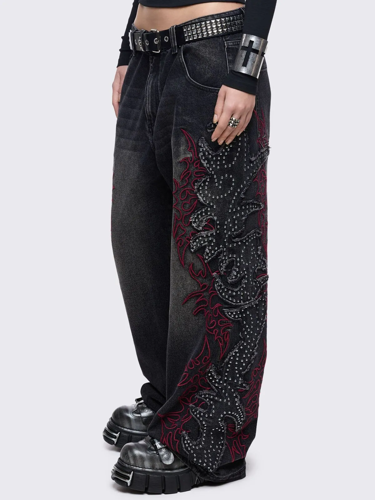 Burn Baggy Jeans sold by Minga London product image thumbnail 5