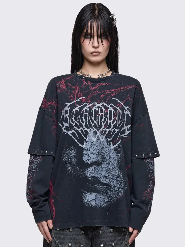 Blind Layered T-Shirt sold by Minga London