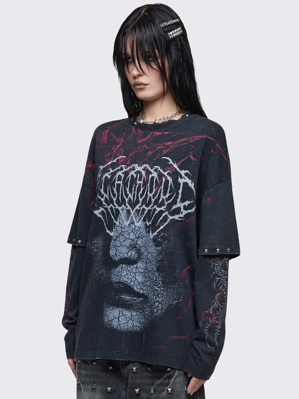 Blind Layered T-Shirt sold by Minga London product image thumbnail 3
