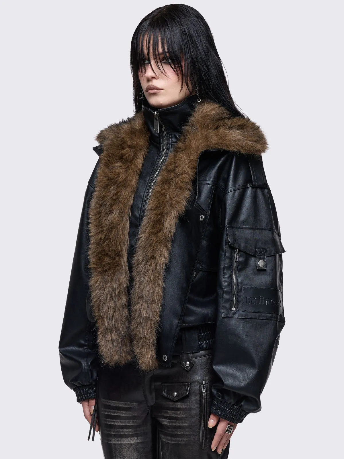 Becky Aviator Jacket sold by Minga London product image thumbnail 5