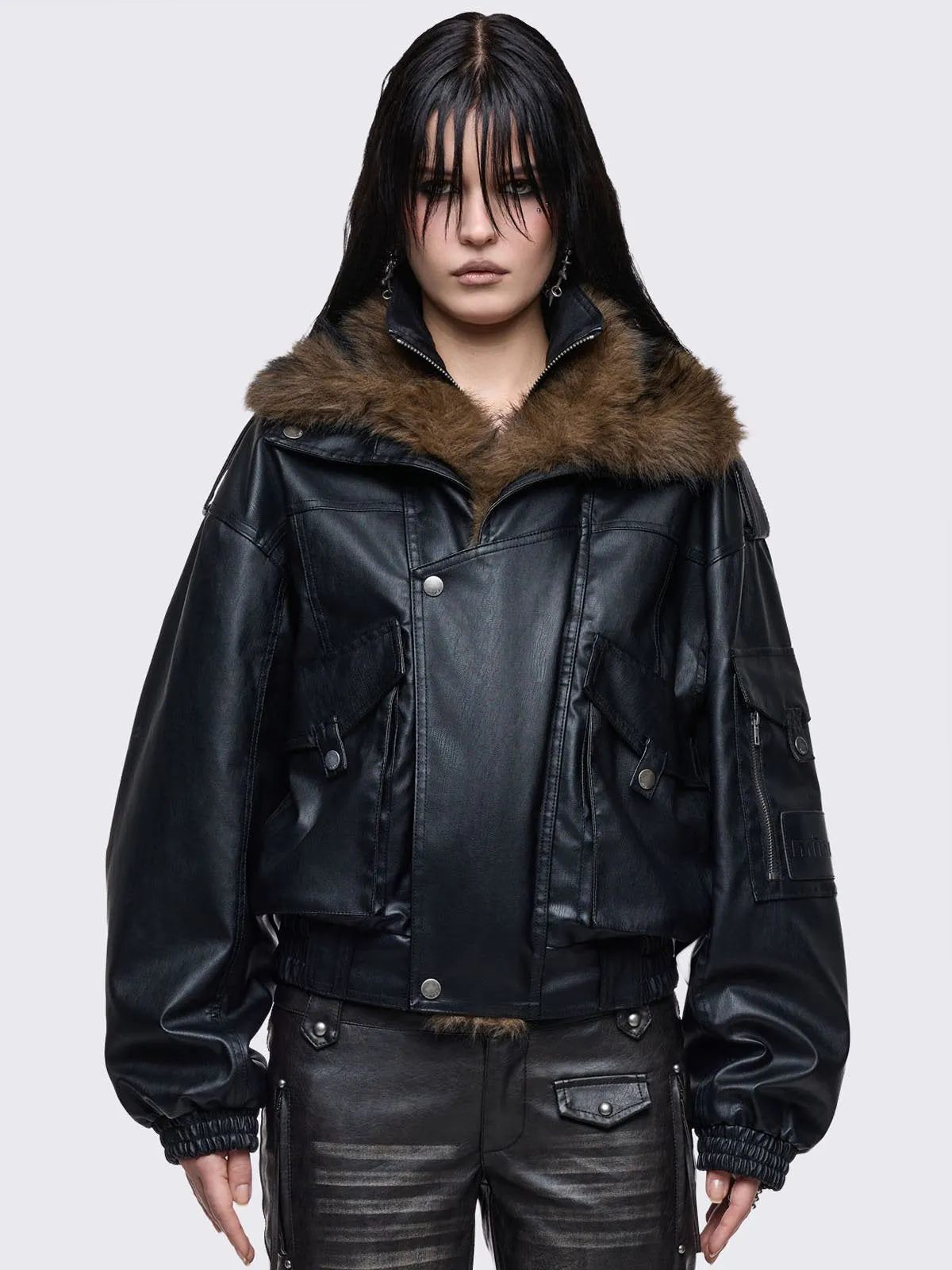Becky Aviator Jacket sold by Minga London product image thumbnail 2