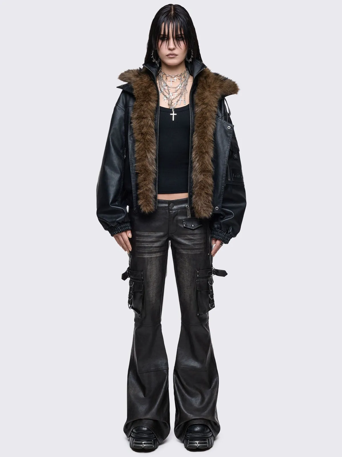 Becky Aviator Jacket sold by Minga London product image thumbnail 3