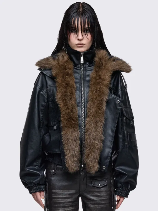 Becky Aviator Jacket made by Minga London