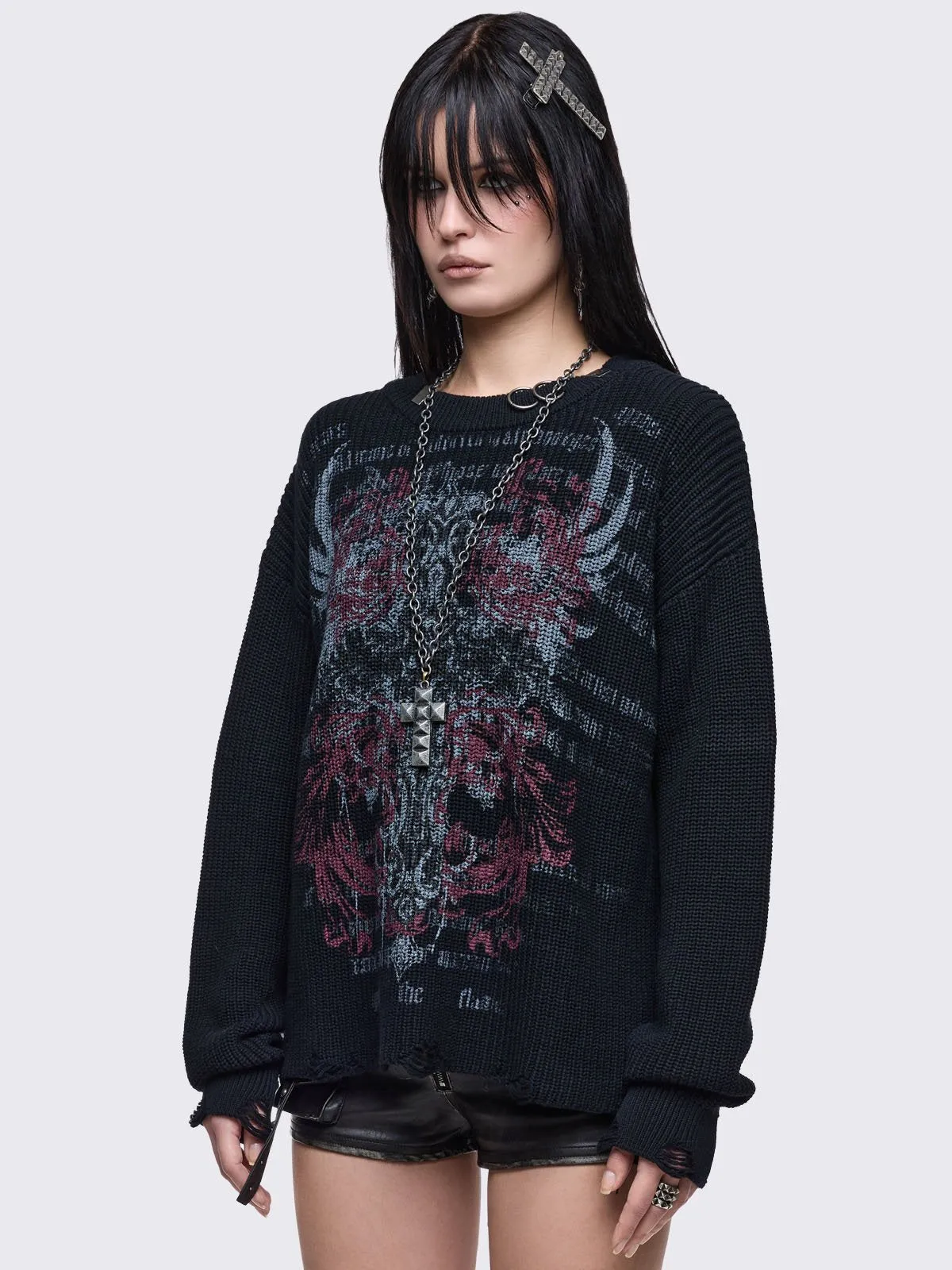 Gravewing Sweater sold by Minga London product image thumbnail 3