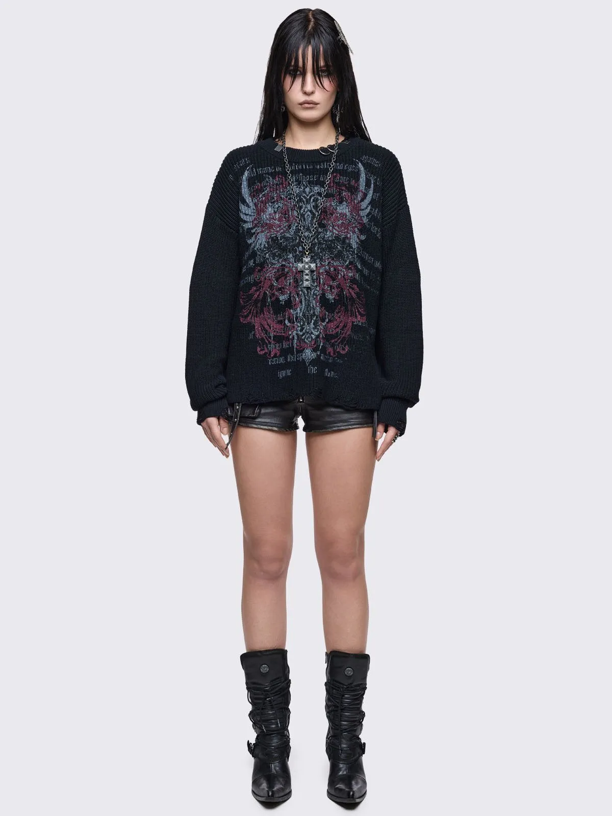 Gravewing Sweater sold by Minga London product image thumbnail 2