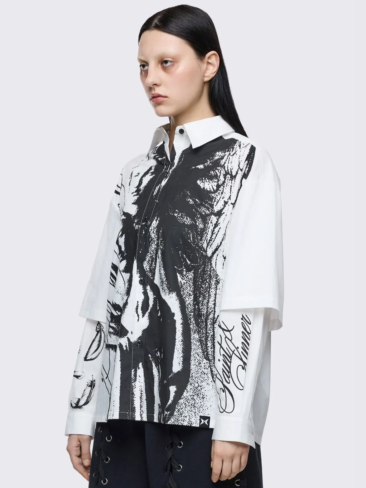 Faith & Sin Layered Shirt sold by Minga London product image thumbnail 4