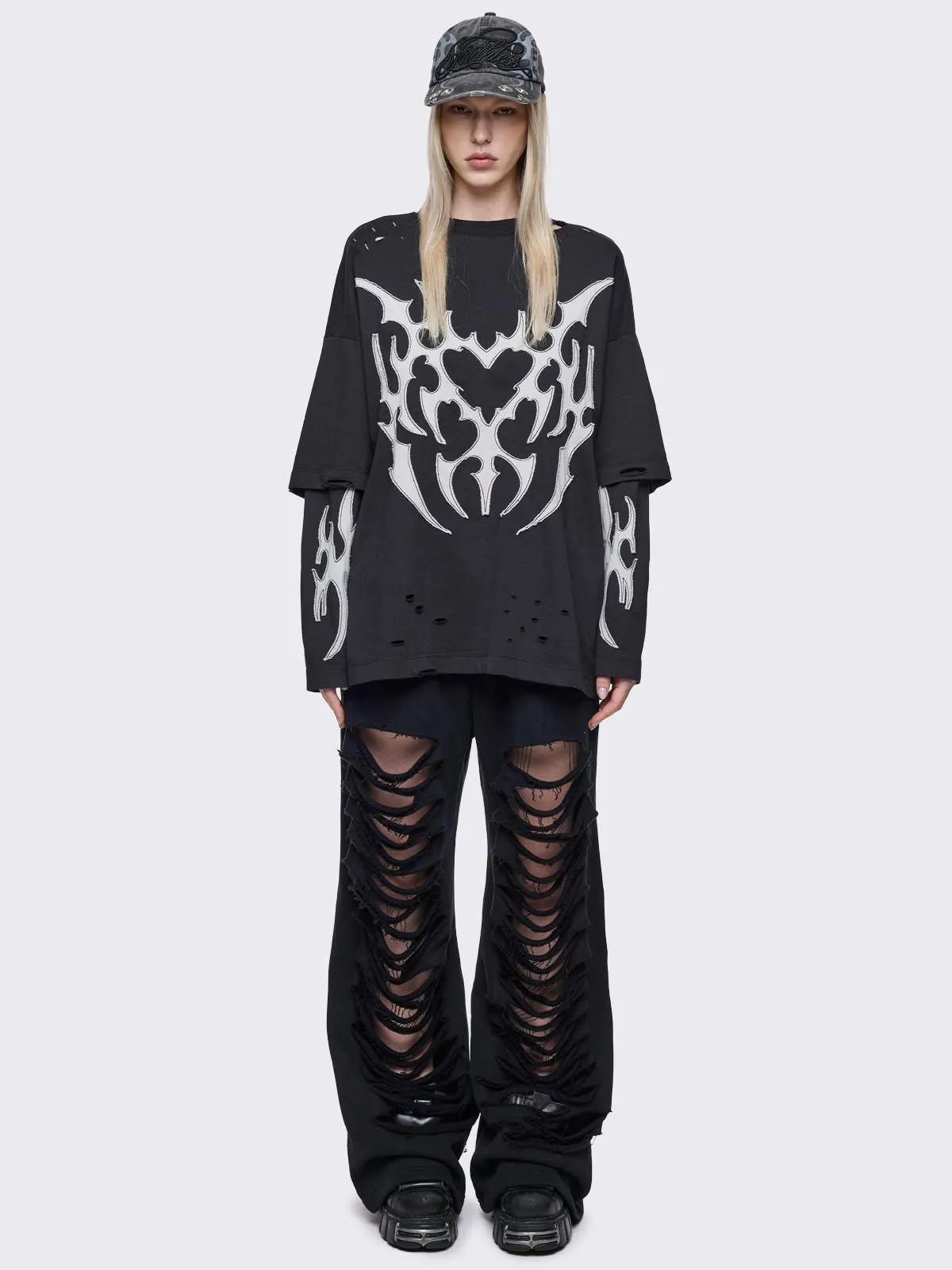 Luvx Black Layered T-Shirt sold by Minga London product image thumbnail 2