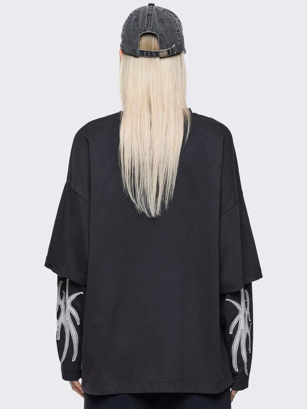 Luvx Black Layered T-Shirt sold by Minga London product image thumbnail 5