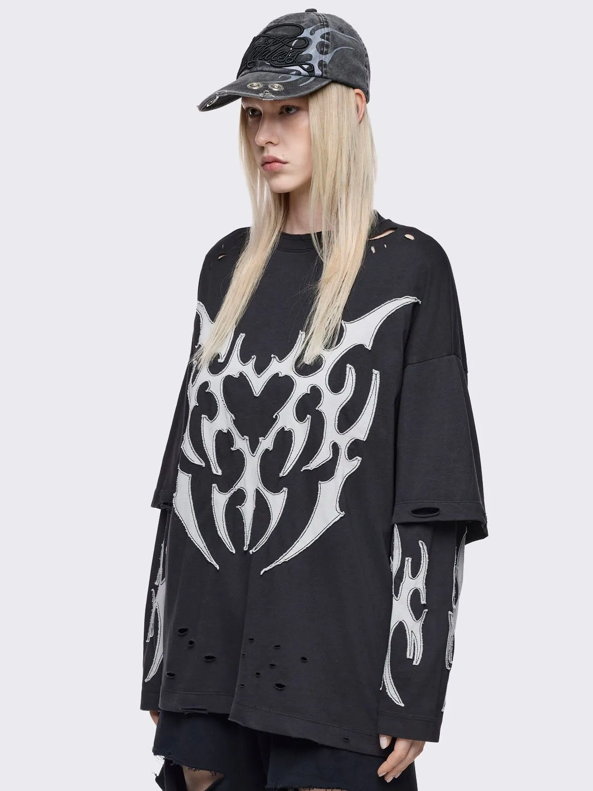 Luvx Black Layered T-Shirt sold by Minga London product image thumbnail 3