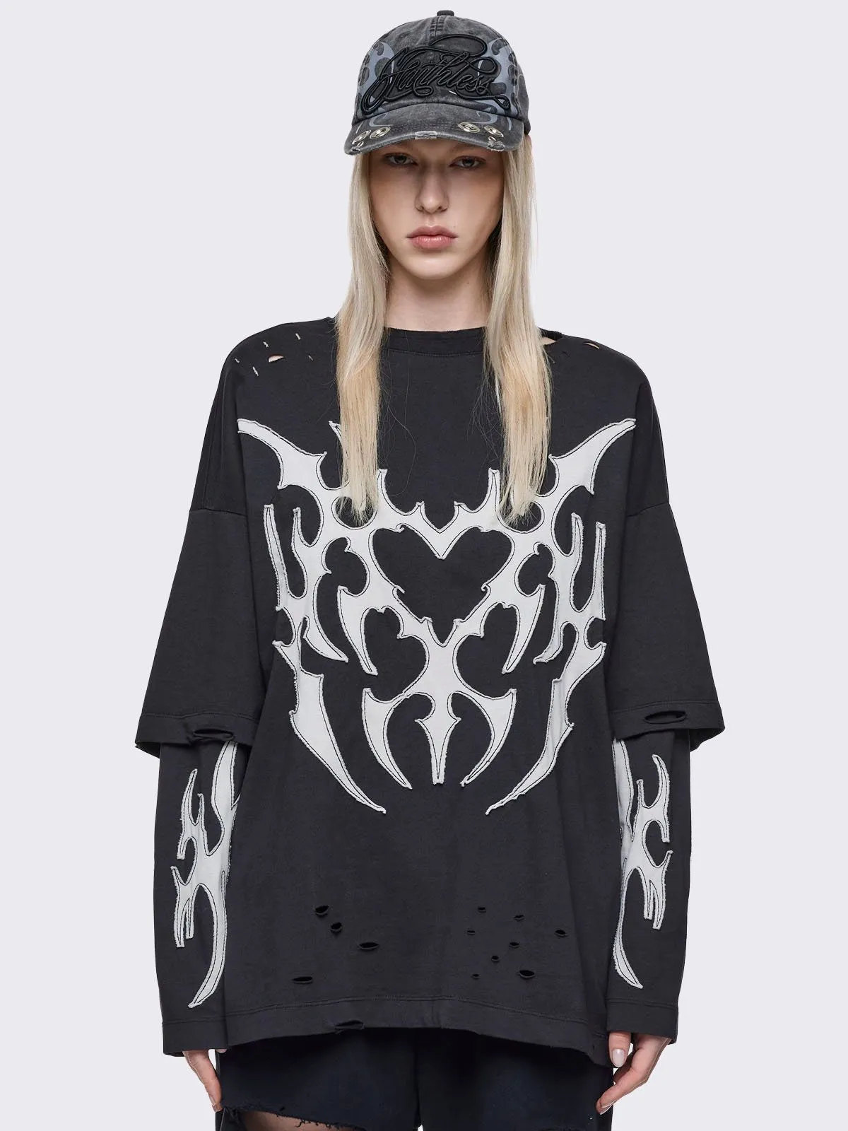 Luvx Black Layered T-Shirt sold by Minga London
