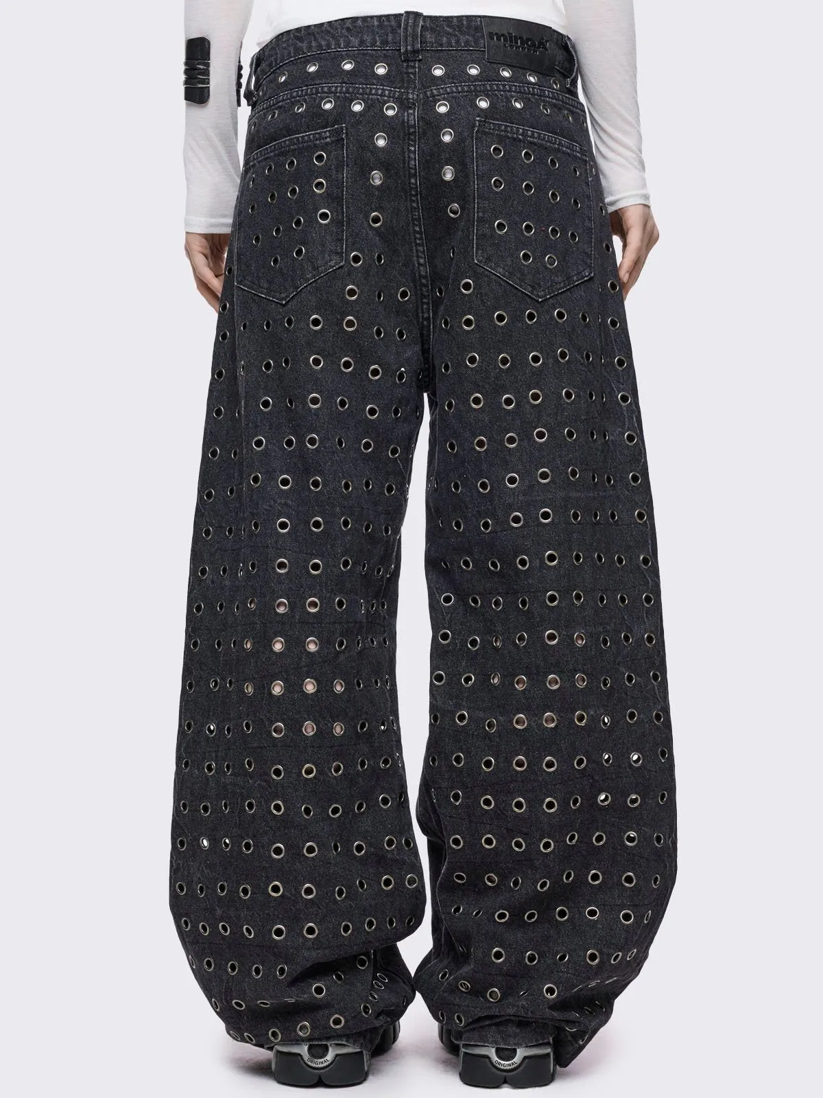 Rogue Black Baggy Jeans sold by Minga London product image thumbnail 5