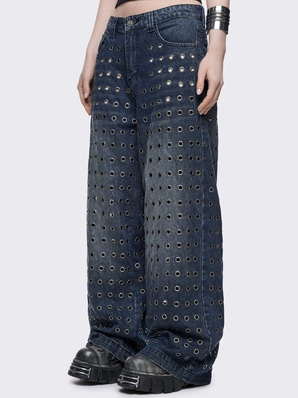 Rogue Blue Baggy Jeans sold by Minga London product image thumbnail 3