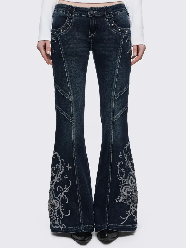 Lis Flared Jeans made by Minga London