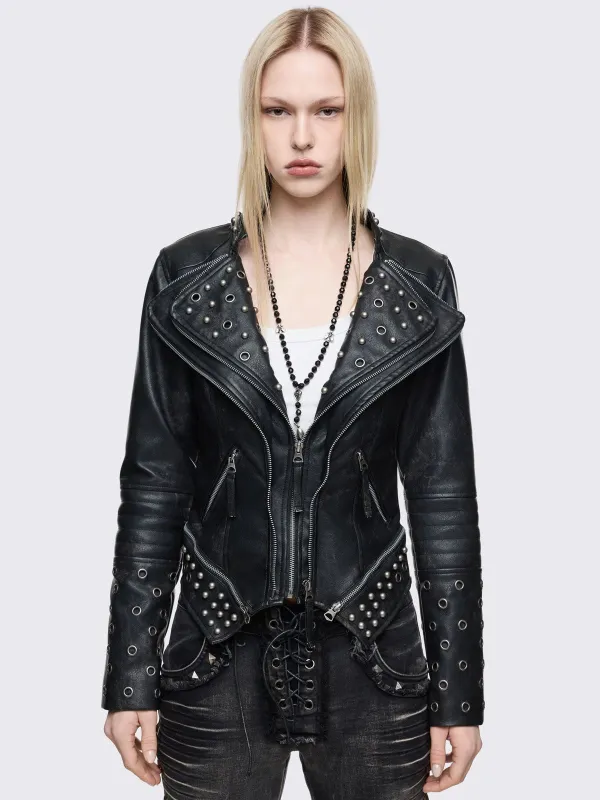Courtney Biker Jacket made by Minga London