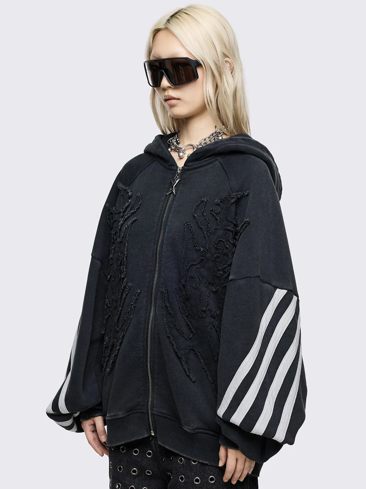 Dub Zip Up Hoodie sold by Minga London product image thumbnail 3