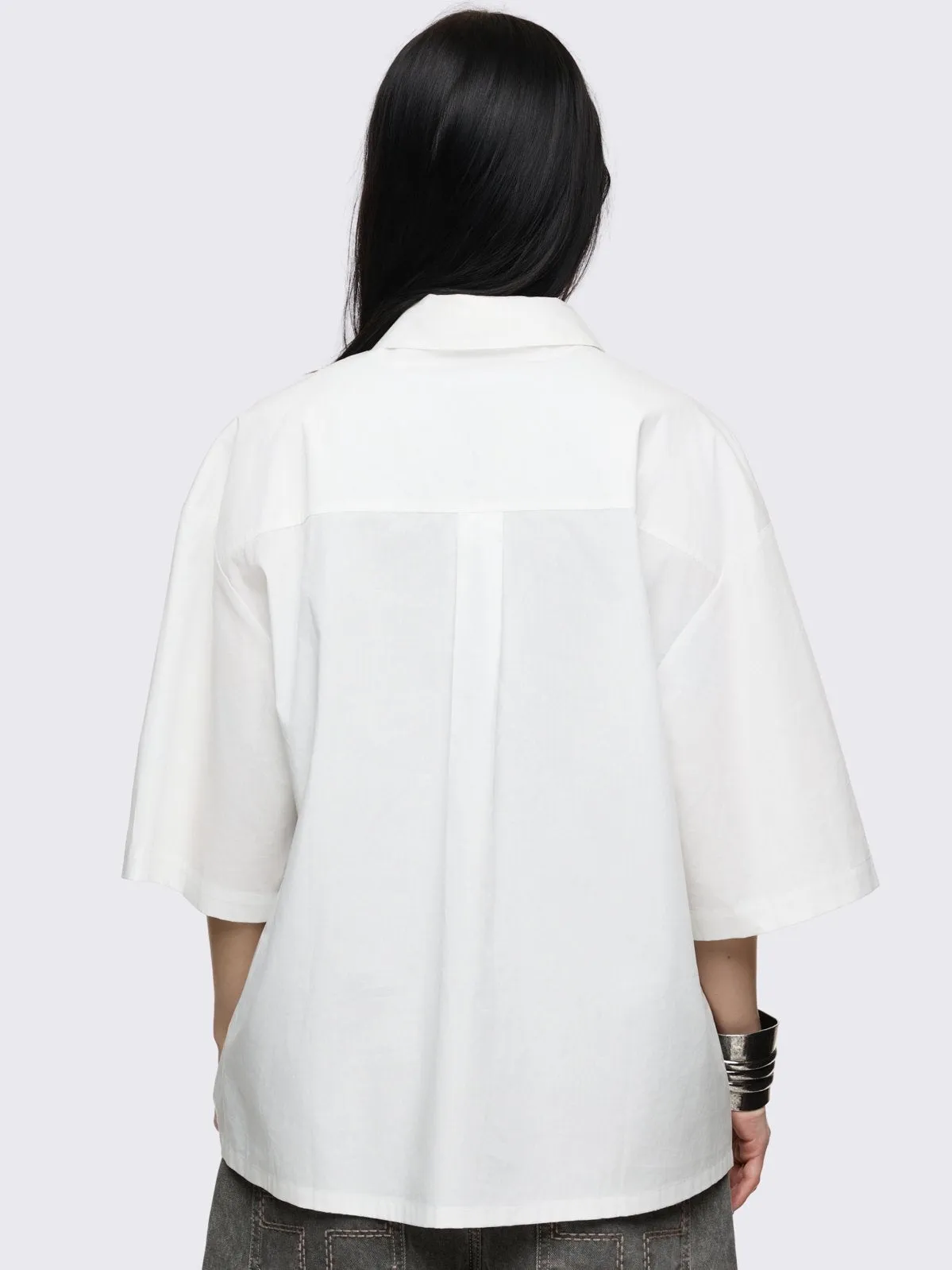Never Saint White Shirt sold by Minga London product image thumbnail 4
