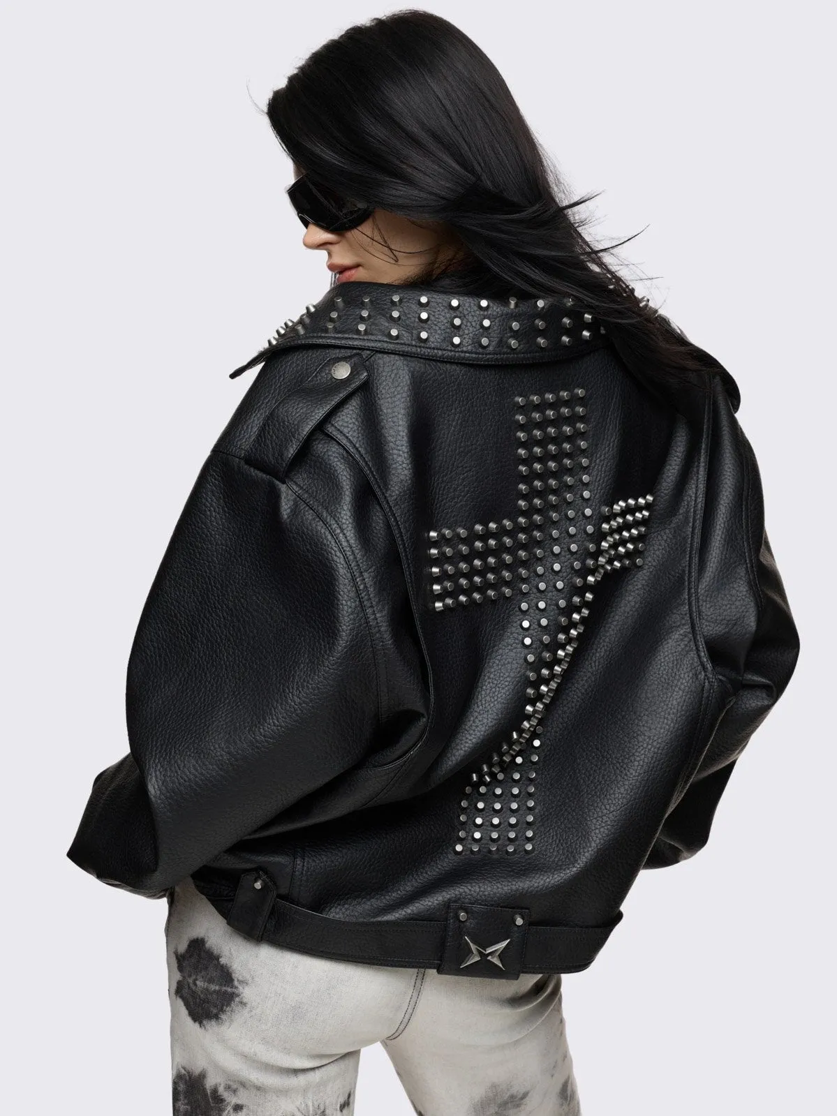 Roxanne Biker Jacket sold by Minga London product image thumbnail 2