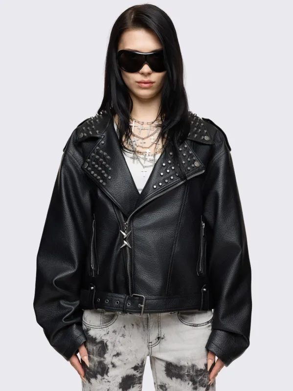 Roxanne Biker Jacket made by Minga London