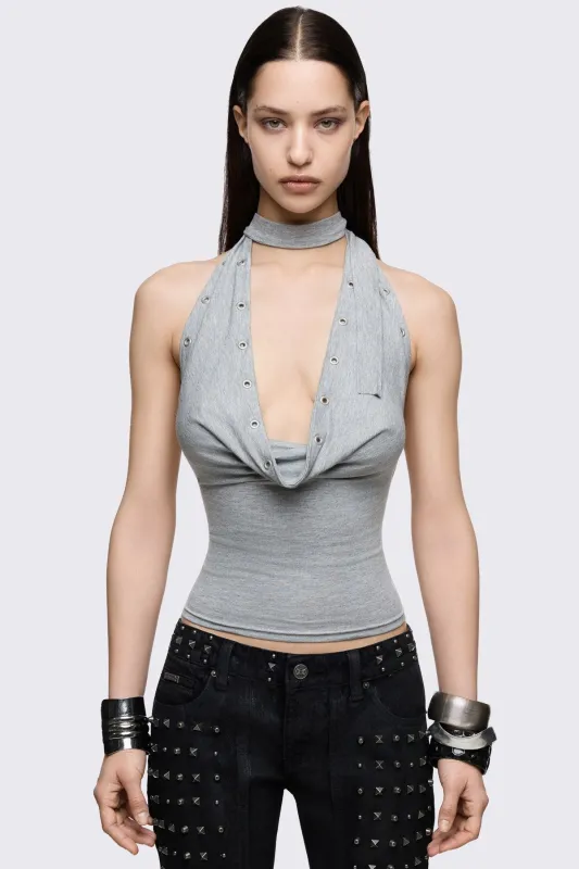 Kaia Marl Cowl Top made by Minga London