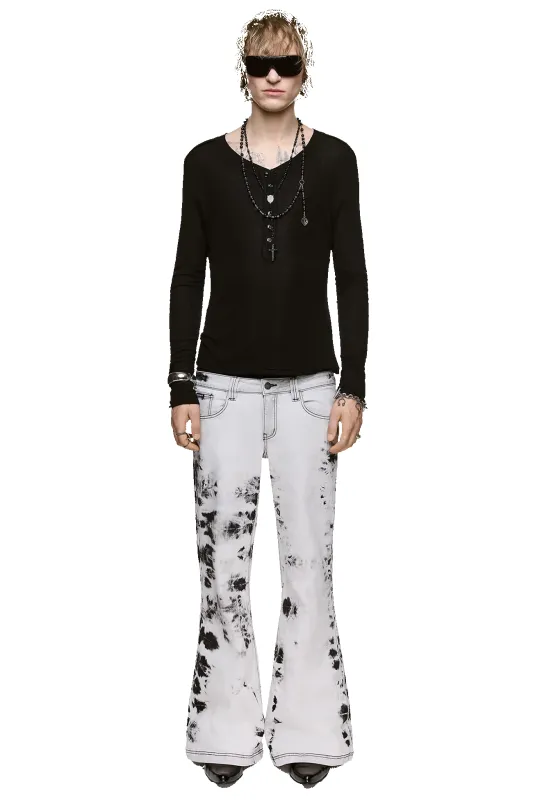 Bianco Flared Jeans made by Minga London