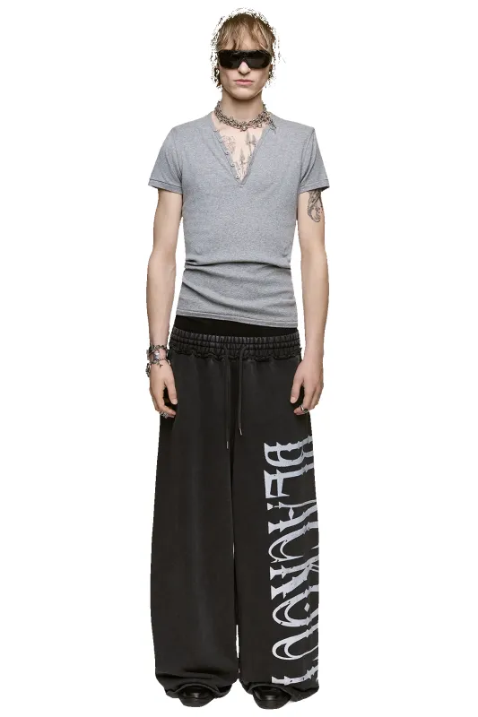Blackout Washed Sweatpants made by Minga London