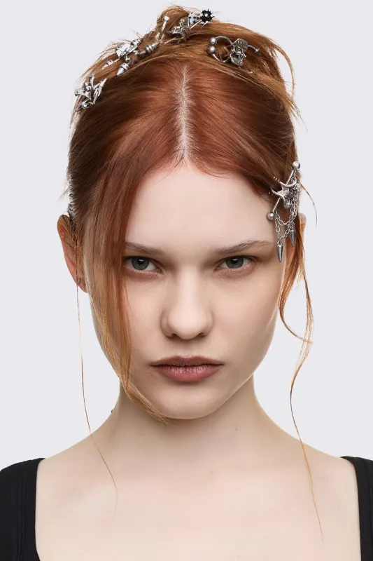 Pierce It Studs Hair Clips made by Minga London