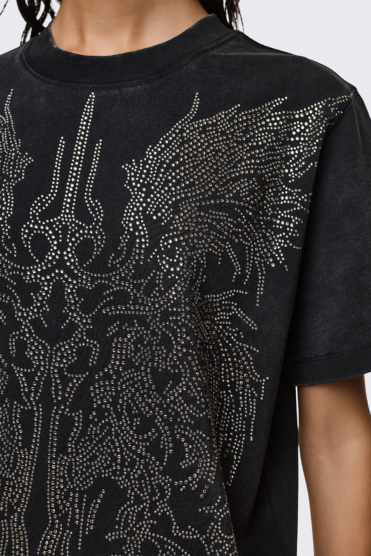 Elysium Sigil Rhinestone Graphic T-Shirt sold by Minga London product image thumbnail 5