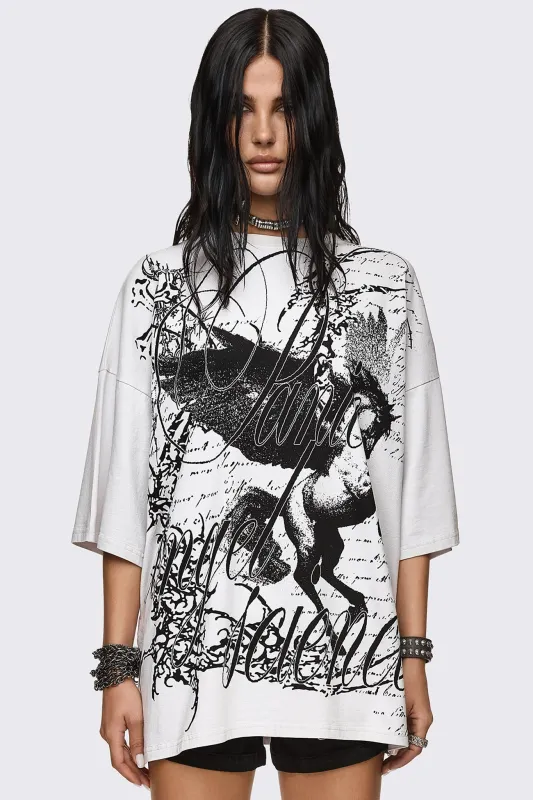 Panic Angel Graphic T-Shirt made by Minga London