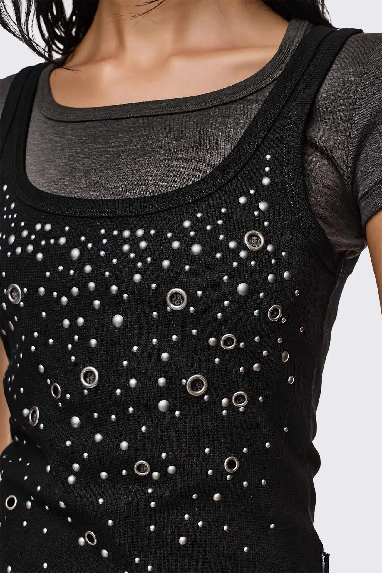 Rumour Layered Studded Top sold by Minga London product image thumbnail 3