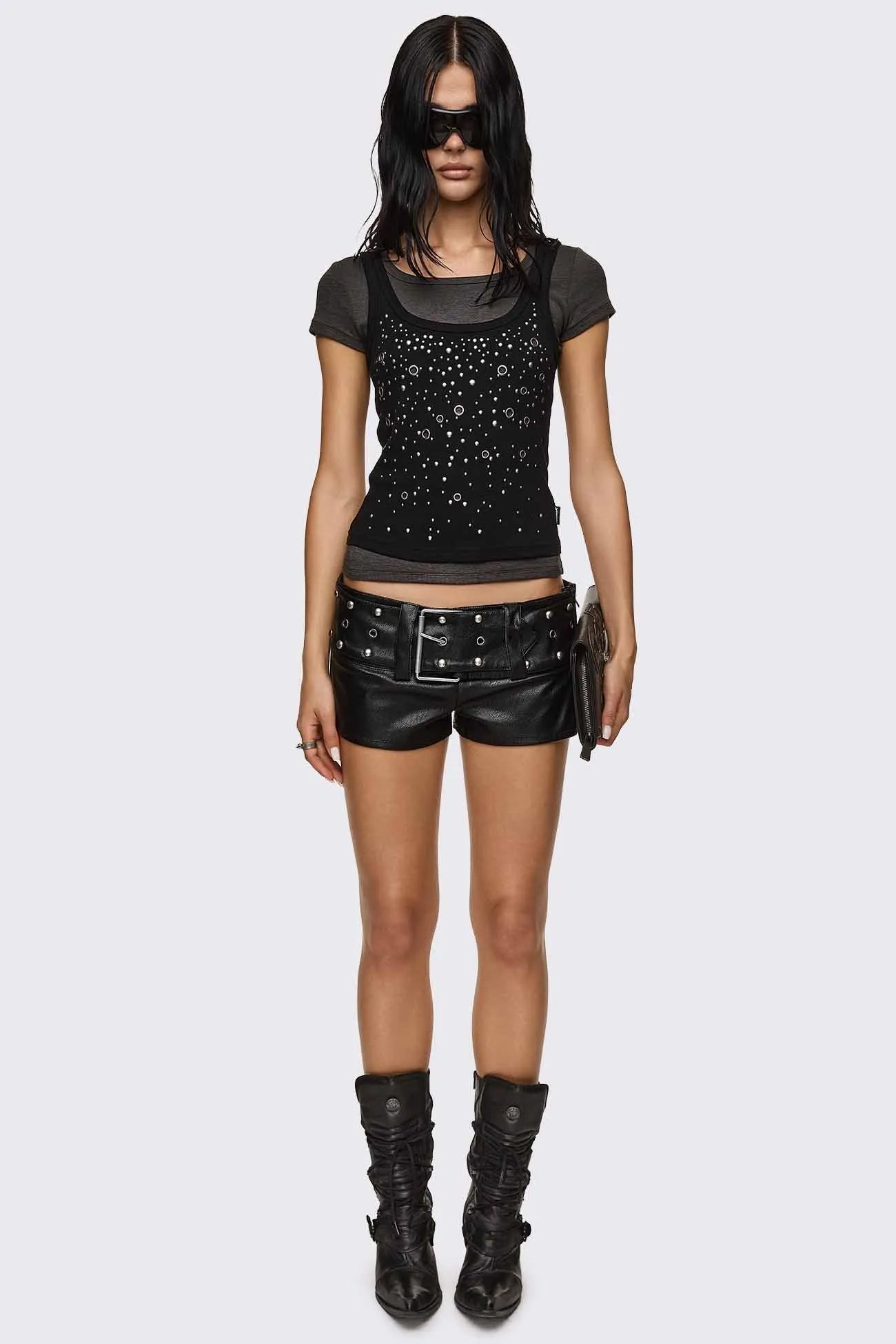 Rumour Layered Studded Top sold by Minga London product image thumbnail 2