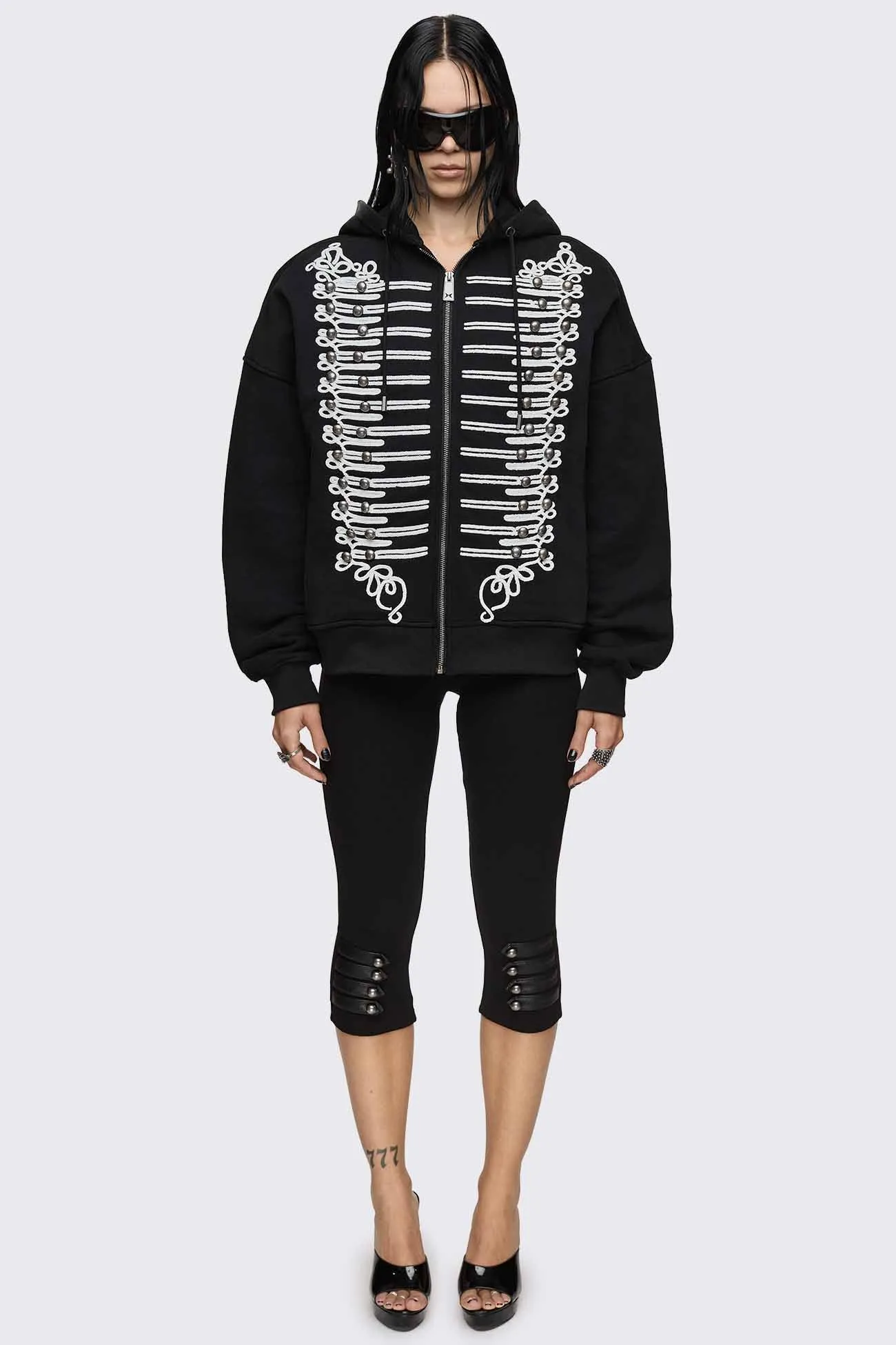 Libertine Military Zip Up Hoodie sold by Minga London product image thumbnail 2