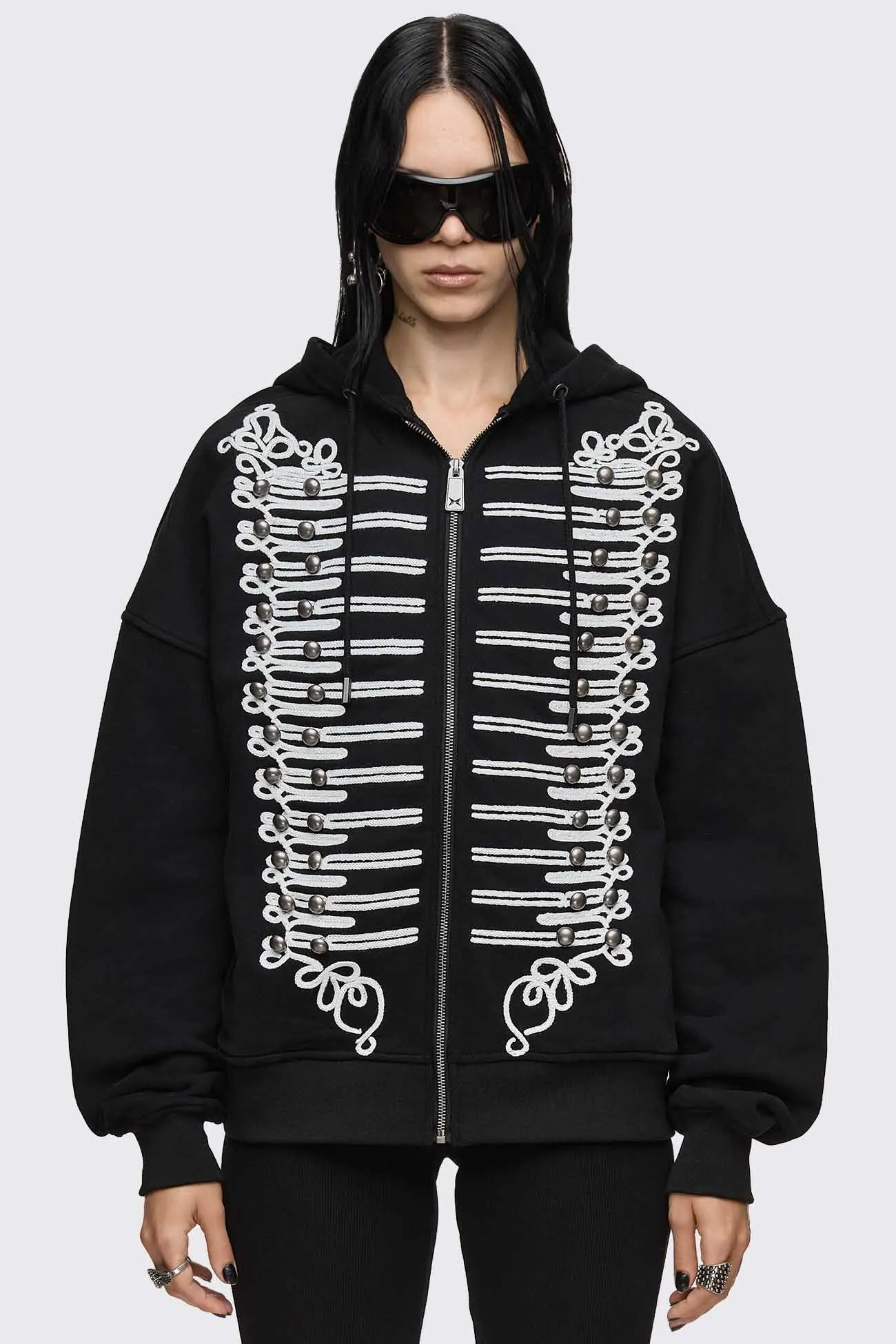 Libertine Military Zip Up Hoodie sold by Minga London