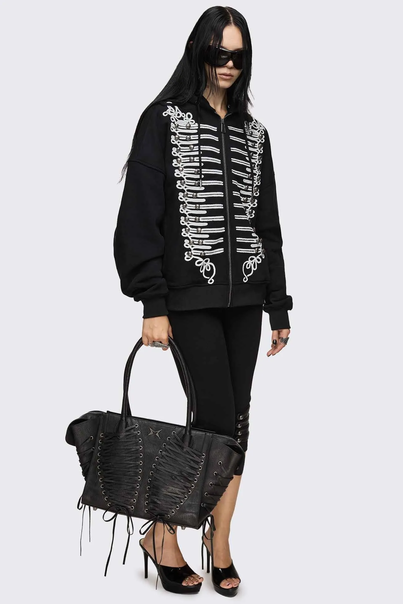 Libertine Military Zip Up Hoodie sold by Minga London product image thumbnail 4
