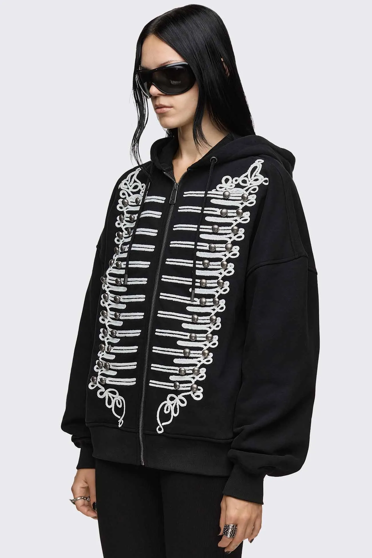 Libertine Military Zip Up Hoodie sold by Minga London product image thumbnail 5