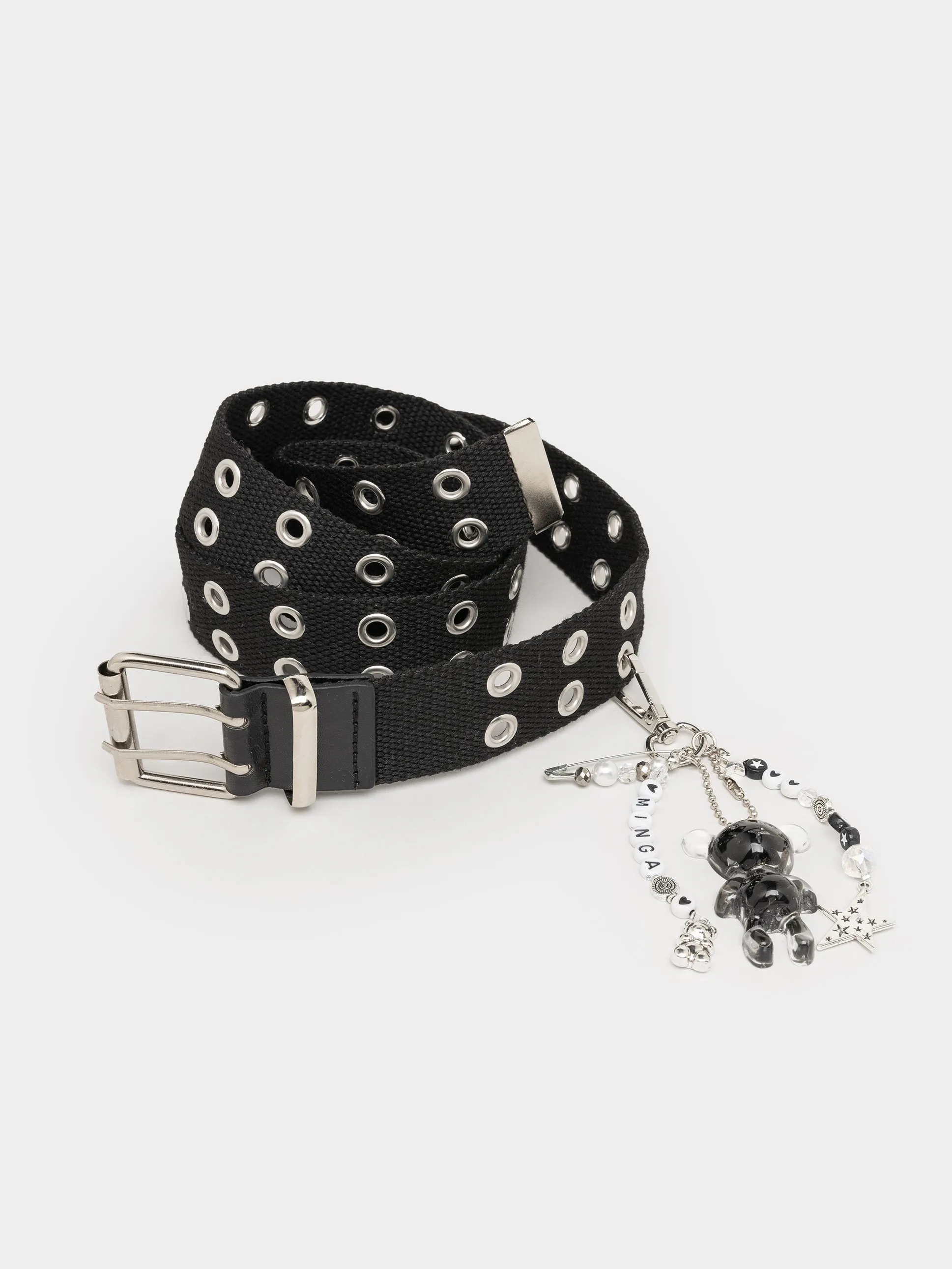 Haunted Trinkets Black Canvas Belt sold by Minga London product image thumbnail 2