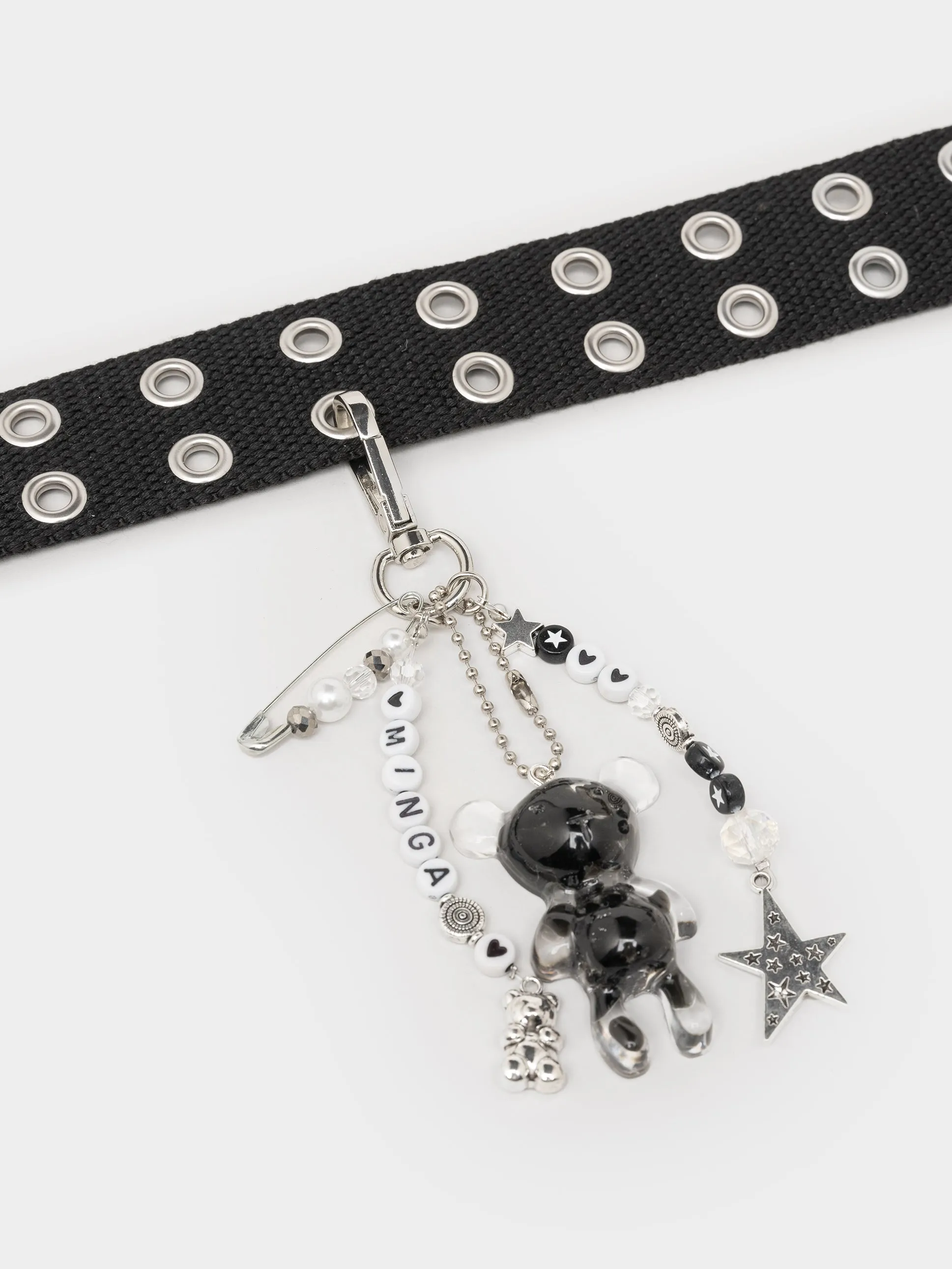 Haunted Trinkets Black Canvas Belt sold by Minga London product image thumbnail 4