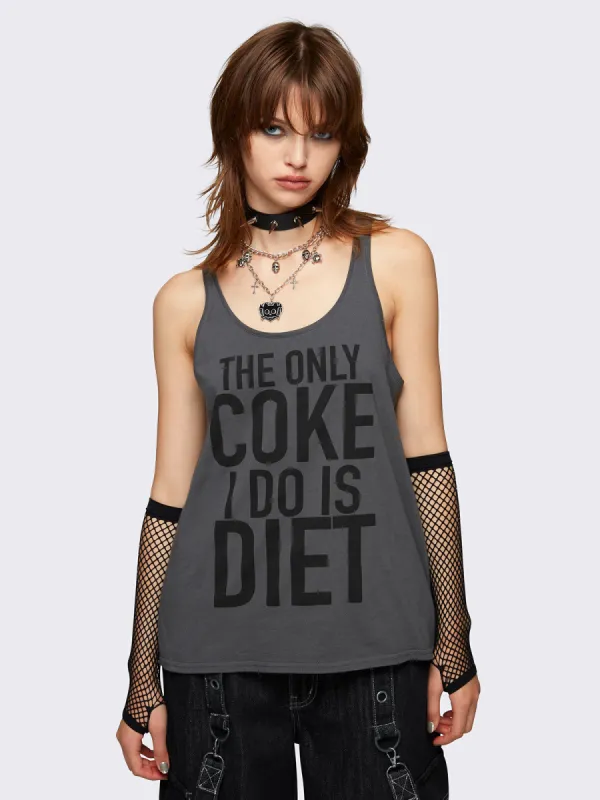 Diet Coke Graphic Tank Top sold by Minga London