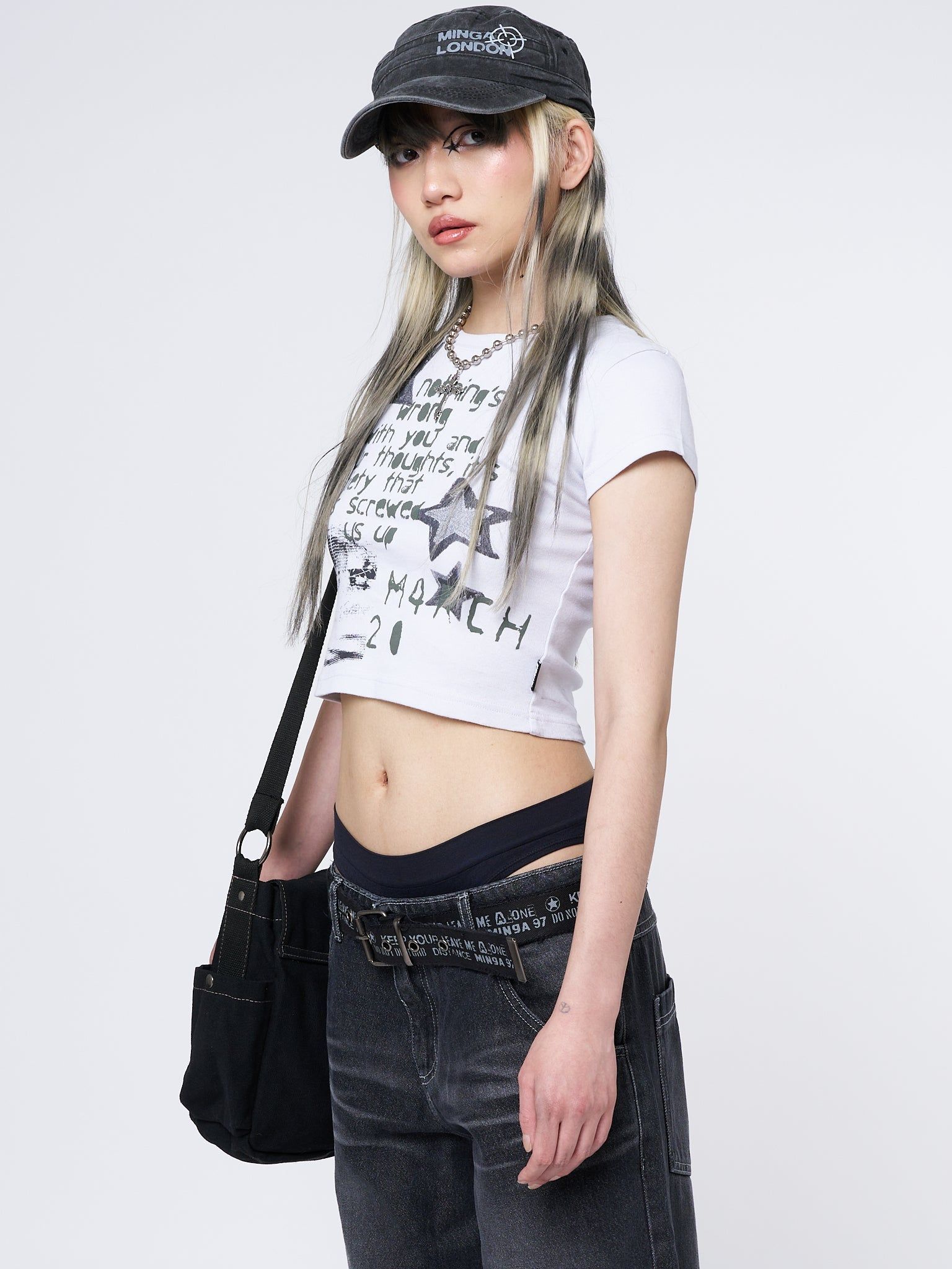 Society Star Graphic Baby Tee sold by Minga London product image thumbnail 5
