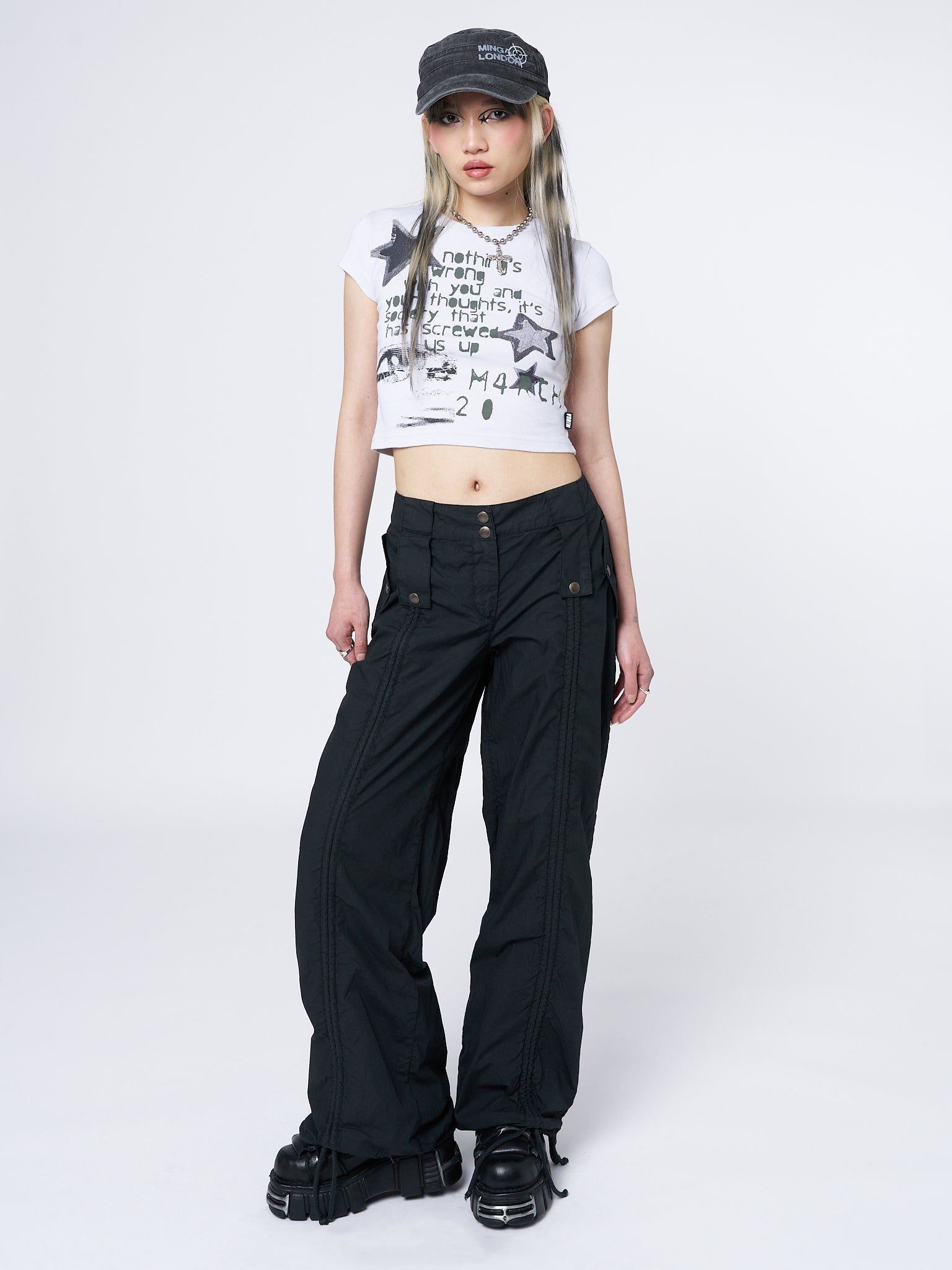 Society Star Graphic Baby Tee sold by Minga London product image thumbnail 2