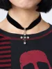 Gothic Cross Pendant Choker Necklace sold by Minga London